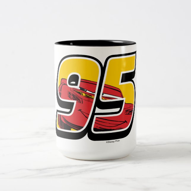 Cars 3 | Lightning McQueen Go 95 Two-Tone Coffee Mug (Center)