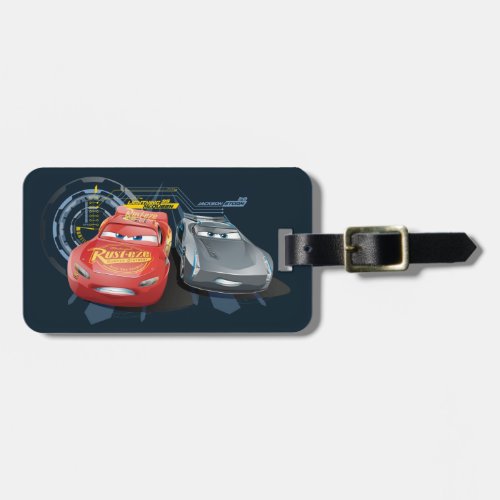 Cars 3  Lightning McQueen  Jackson Storm Luggage Tag