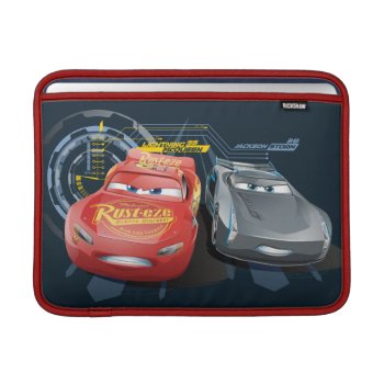 Cars 3 | Lightning Mcqueen & Jackson Storm Macbook Sleeve by DisneyPixarCars at Zazzle