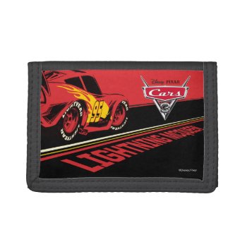 Cars 3 | Lightning Mcqueen - Let's Race Tri-fold Wallet by DisneyPixarCars at Zazzle
