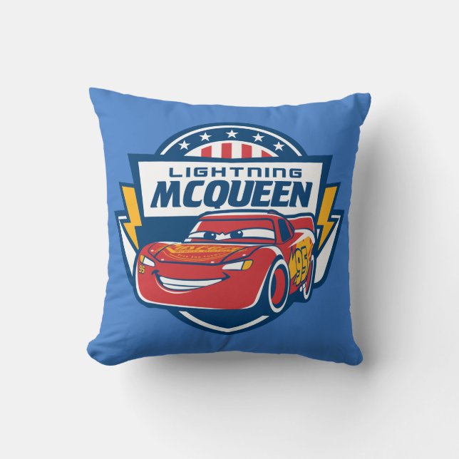 Cars 3 | Lightning McQueen - Lightning Fast Throw Pillow (Front)