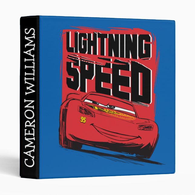 Cars 3 | Lightning McQueen - Lightning Speed Binder (Front/Spine)