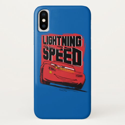 Cars 3  Lightning McQueen _ Lightning Speed iPhone X Case
