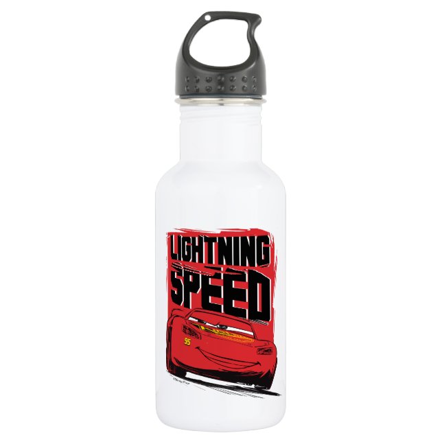 Cars 3 | Lightning McQueen - Lightning Speed Stainless Steel Water Bottle (Front)