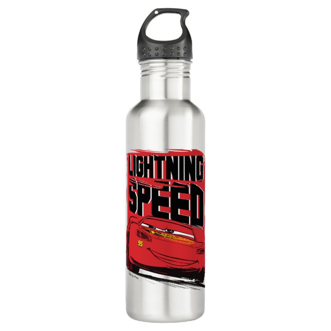 Cars 3 | Lightning McQueen - Lightning Speed Stainless Steel Water Bottle (Front)