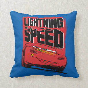 Cars 3   Lightning McQueen - Lightning Speed Throw Pillow