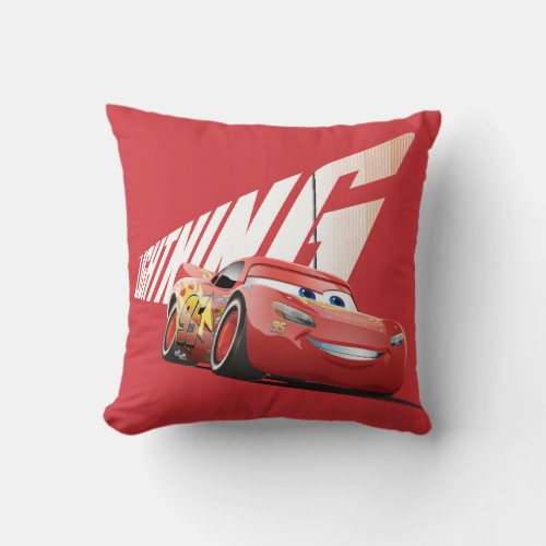 Cars 3  Lightning McQueen _ Lightning Throw Pillow