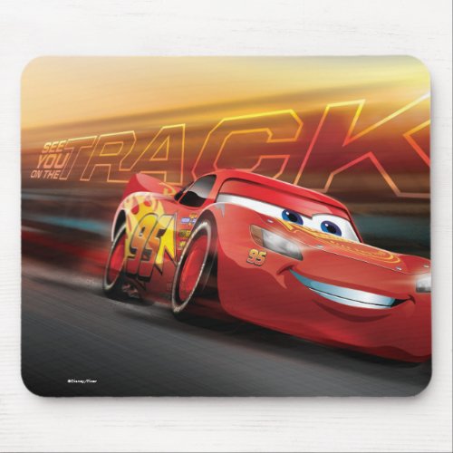 Cars 3  Lightning McQueen _ See You on the Track Mouse Pad