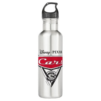 Cars 3 Logo Water Bottle by DisneyPixarCars at Zazzle