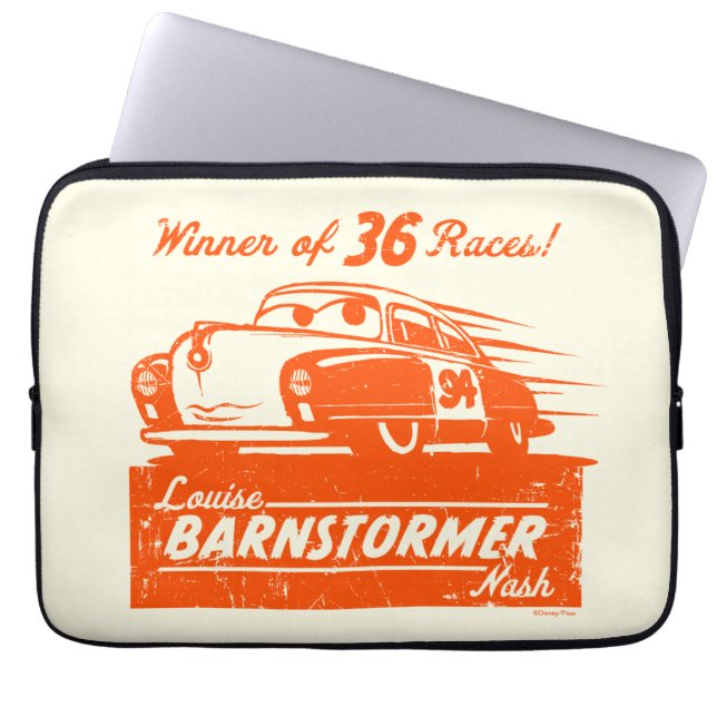 Cars 3 | Louise Barnstormer Nash - 36 Races Laptop Sleeve (Front)