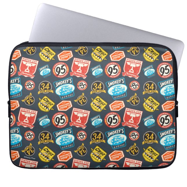Cars 3 | Piston Cup Champion Pattern Laptop Sleeve (Front)