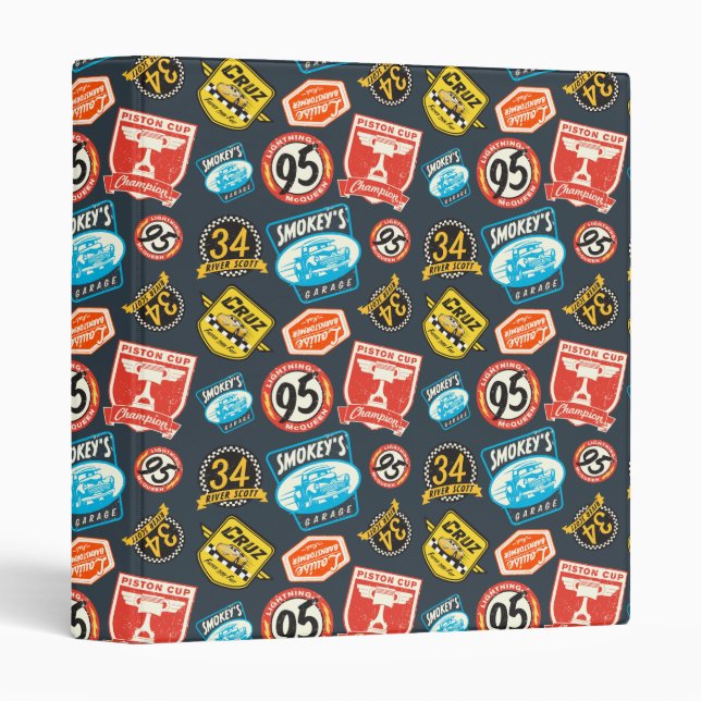 Cars 3 | Piston Cup Champion Pattern Ring Binder (Front/Spine)