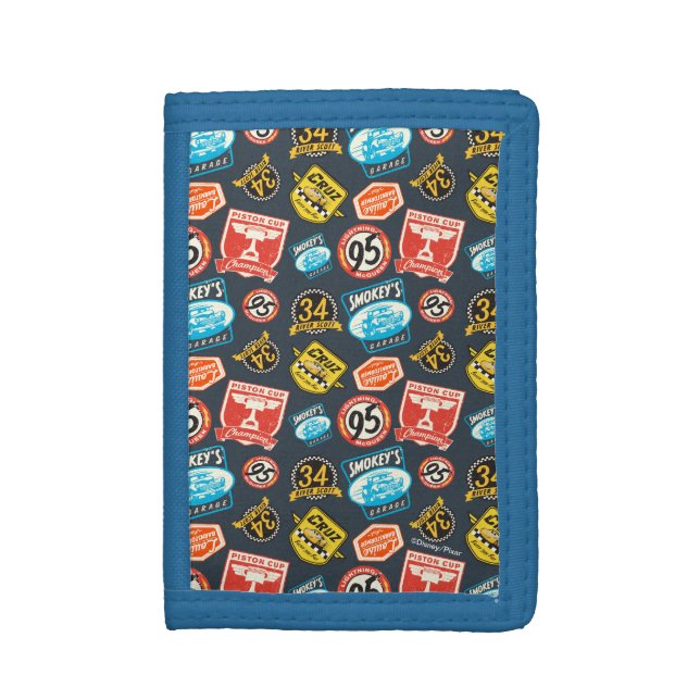 Cars 3 | Piston Cup Champion Pattern Trifold Wallet (Front Vertical)