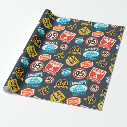 Cars 3  Piston Cup Champion Pattern Wrapping Paper