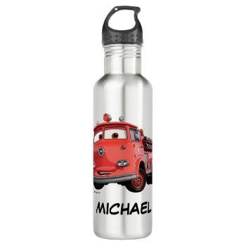 Cars 3 | Red Stainless Steel Water Bottle by DisneyPixarCars at Zazzle