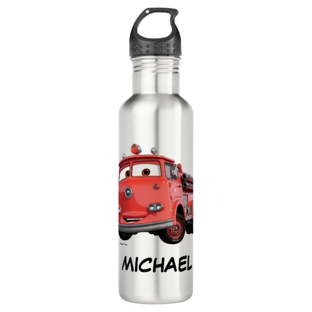 Cars 3 | Red Stainless Steel Water Bottle (Front)