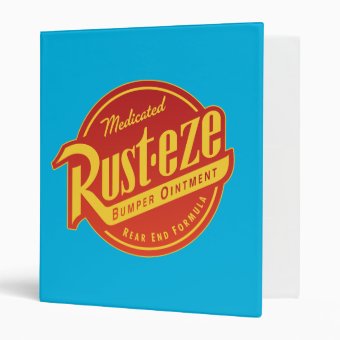 Cars 3 | Rust-eze Logo 3 Ring Binder | Zazzle