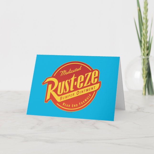 Cars 3 | Rust-eze Logo Card (Front)