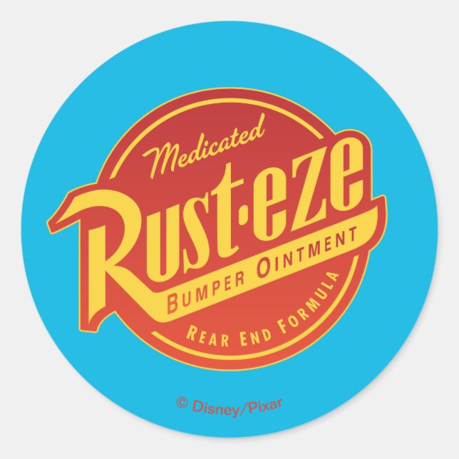 Cars 3 | Rust-eze Logo Classic Round Sticker (Front)