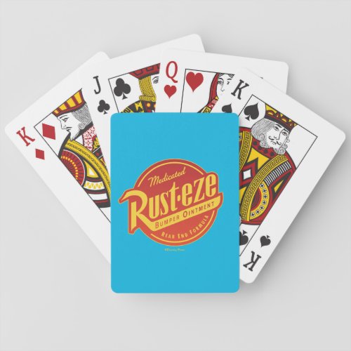 Cars 3  Rust_eze Logo Poker Cards