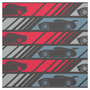 Cars 3   Speeding Ahead Pattern 2 Fabric