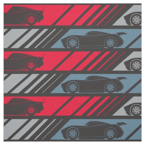 Cars 3  Speeding Ahead Pattern 2 Fabric
