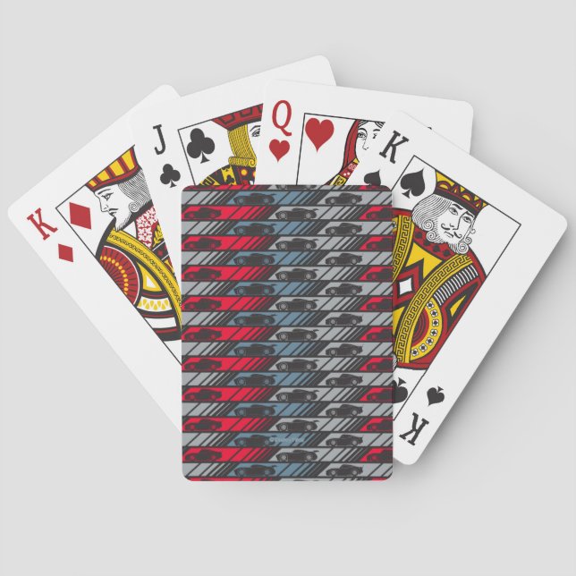 Cars 3 | Speeding Ahead Pattern Playing Cards (Back)