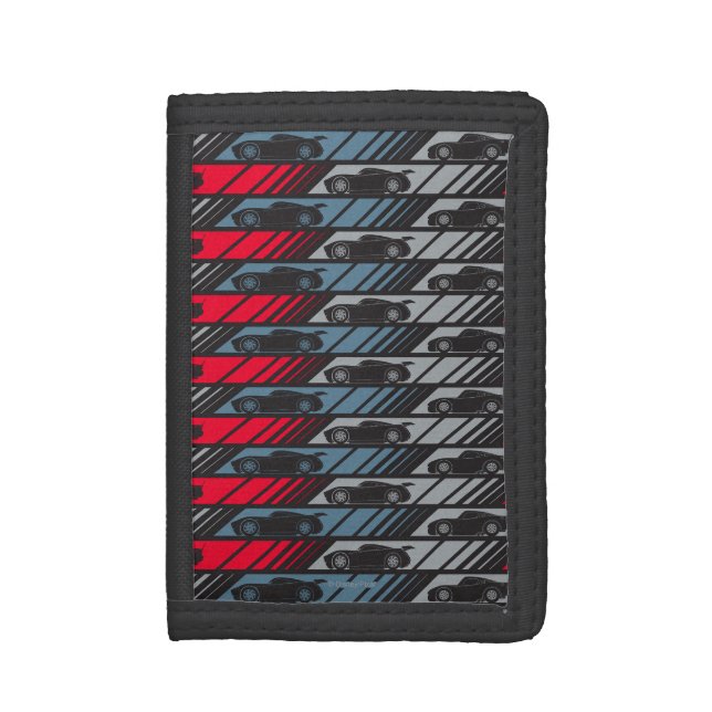 Cars 3 | Speeding Ahead Pattern Trifold Wallet (Front Vertical)