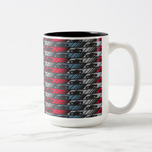 Cars 3 Speeding Ahead Pattern Two-Tone Coffee Mug