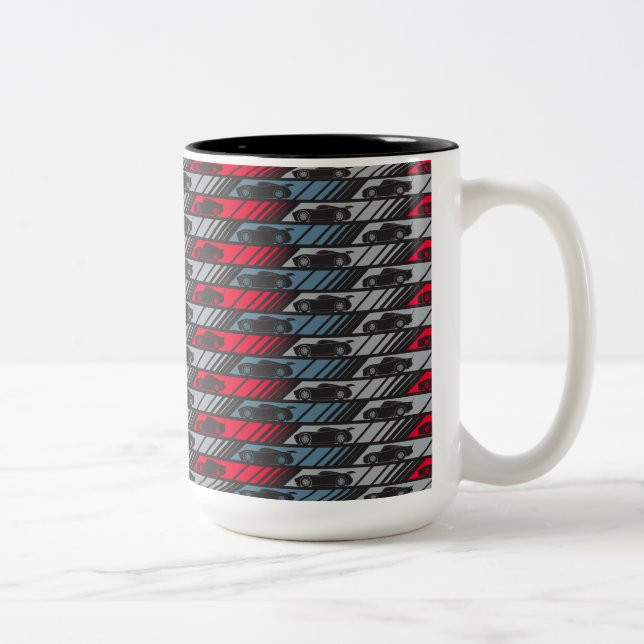 Cars 3 | Speeding Ahead Pattern Two-Tone Coffee Mug (Right)