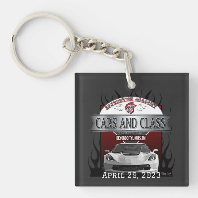 Cars and Class Keychain (Front)