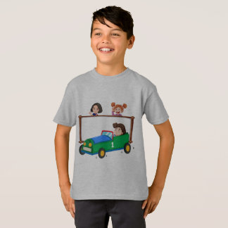 Cars and kids printed boy T-shirt