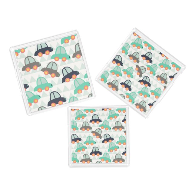 Cars and More Cars Acrylic Tray (Set)