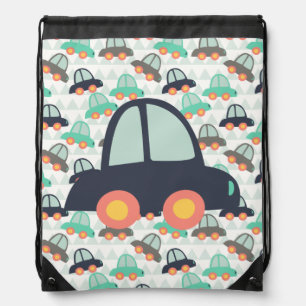 Cars and More Cars Drawstring Bag