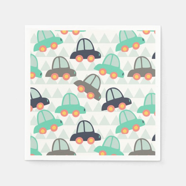 Cars and More Cars Napkins (Front)