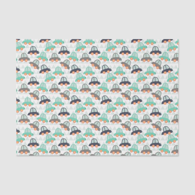 Cars and More Cars Tissue Paper (Front)