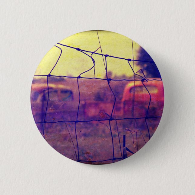 Cars and Trucks Rusting Away Button (Front)