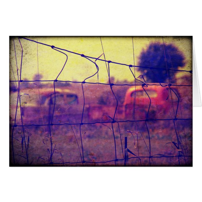 Cars and Trucks Rusting Away Cards (Front Horizontal)