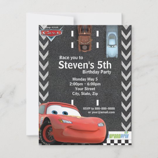 Cars Birthday Invitation | Zazzle.com