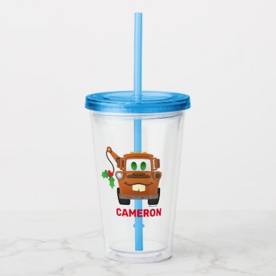 Cars Christmas | Mater Tow Truck Acrylic Tumbler