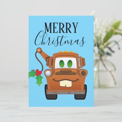Cars Christmas | Mater Tow Truck Card