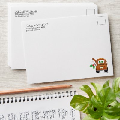 Cars Christmas | Mater Tow Truck Envelope