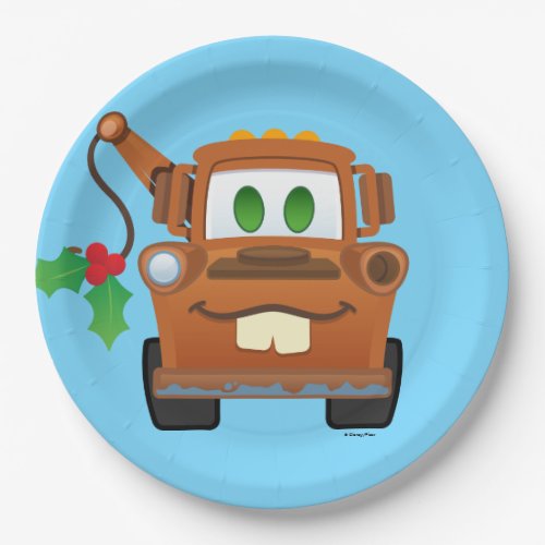 Cars Christmas  Mater Tow Truck Paper Plates