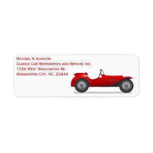 Cars Classic Antique Personal or Car Auto Business Label