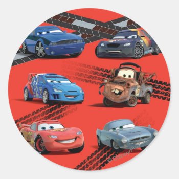 Cars Classic Round Sticker by DisneyPixarCars at Zazzle