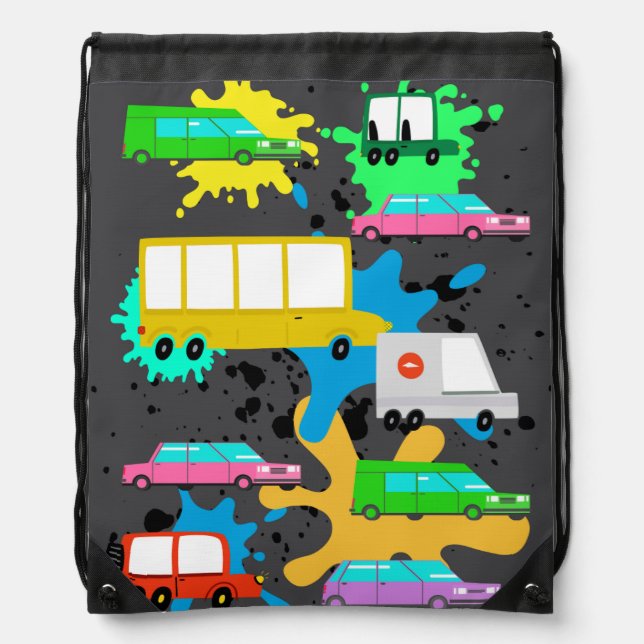 CARS DRAWSTRING BAG (Front)