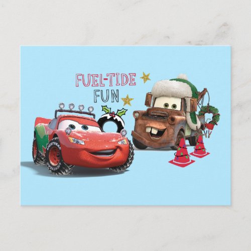 Cars  Fuel_Tide Fun Holiday Postcard
