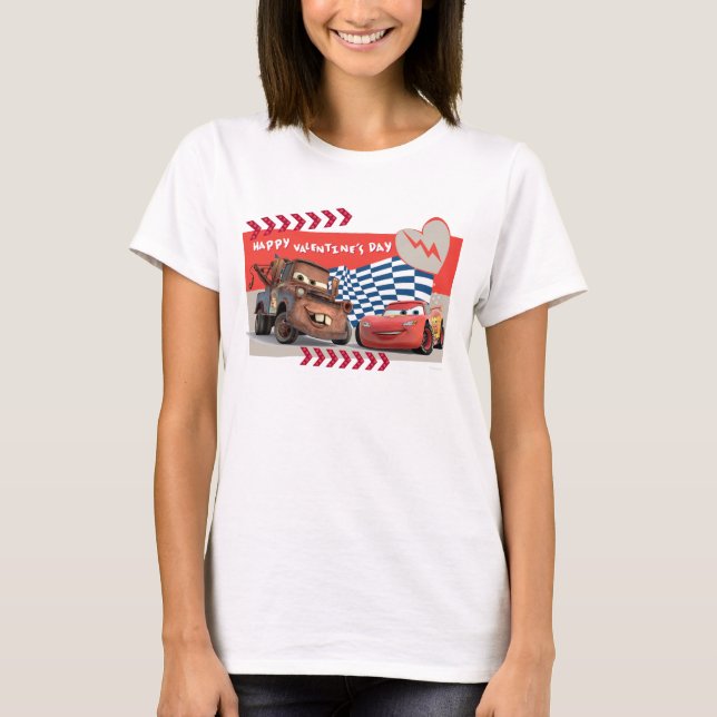 Cars Happy Valentine's Day T-Shirt (Front)