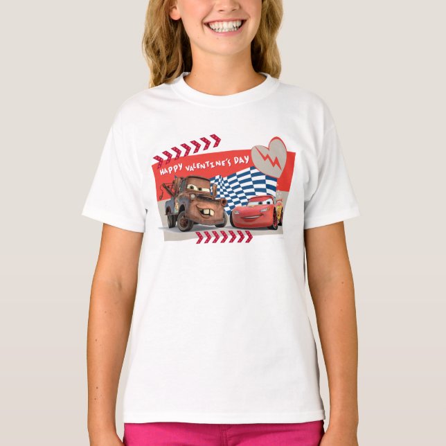 Cars Happy Valentine's Day T-Shirt (Front)