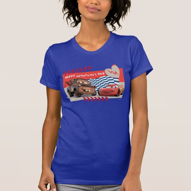 Cars Happy Valentine's Day T-Shirt (Front)